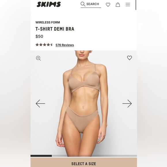 Skims Wireless Form T-Shirt Bra - Picture 1 of 5
